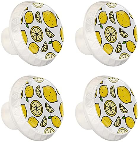 Lagerery dugmad za fioke Fruit Lemon kabinet dugmad za dečiju sobu komoda dugmad okrugla dekorativna dugmad soba 4kom 1.38×1.10 in