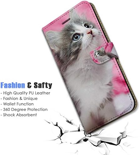 za Samsung A23, za Samsung Galaxy A23, dizajniran poklopac kućišta telefona sa preklopnim novčanikom, A23005 slatka mačkica mačka 23005