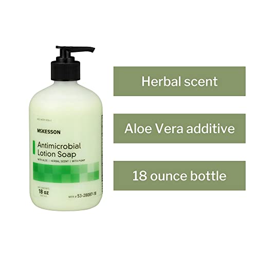McKesson antimikrobni losion sapun sa pumpom, aloja, biljni miris, 18 oz, 1 tačka