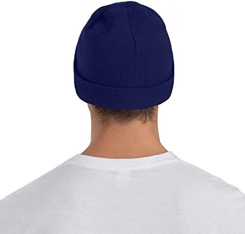 GHJOWpill 2D Cool Muzika rastezljiva pletena kapa kapa dnevna zimska termalna meka kapa za muškarce i žene