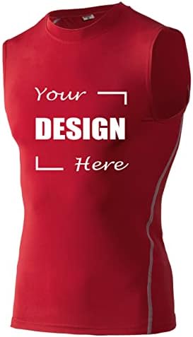 TOPTIE personalizovana kompresijska košulja bez rukava, prilagođeni trening Top 2 strane Logo štampan
