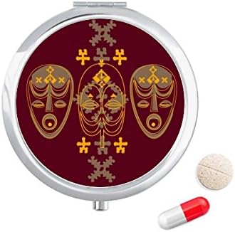 Srednjovekovna Religija Crvena Glava Uzorak Pilula Džepna Kutija Za Skladištenje Lekova Kutija Za Skladištenje Kontejnera