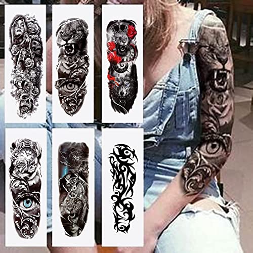 Privremena tetovaža Privremeni rukavi za žene ili muškarce ili djecu lažne tetovaže koje izgledaju stvarno i traju dugih 12 listova