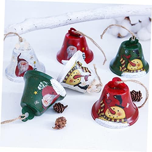 Abaodam Santa Bell Santa Claus Ornamenti Santa Sleigh Decor Santa Decor 3pcs Xmas Tree Privjesak Party Bell Privjesak Božićno zvono