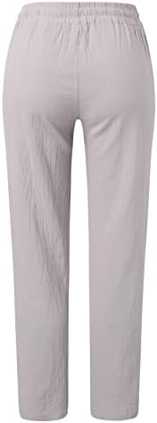 Grge Beuu Womens Wide nogu joga hlače Visoka struka podesiva kravata čvor Joggers Casual Lounge Dukset sa džepovima