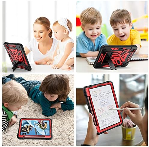za iPad Air futrolu za proizvodnju 4. iPad Pro 11 inča za djecu, držač za olovke za olovke teški dudijev čvrsti zaštitni poklopac za iPad 5. / 4. 10.9 '' / iPad Pro 11 '' 4. 3. 3. 2.--Brant crveni