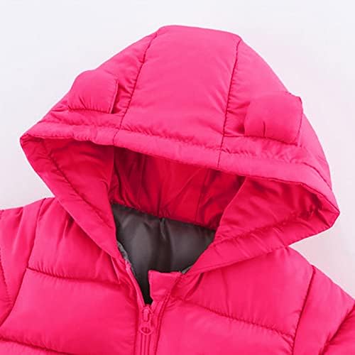 Dječji djeci Dječji dječaci Djevojke Zimska topla jakna Outerwears Pismo Bear uši kaputi sa kapuljačom kapuljačom puni zip
