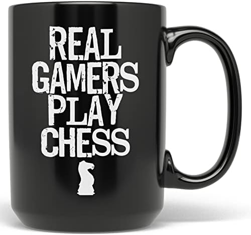 Pixidoodle Real Gamers Reproduciraj šah - igračka igara geek nevolje za kavu
