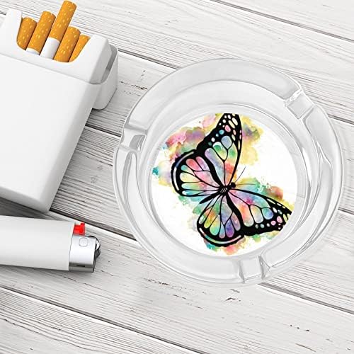 Pepeljare za cigarete leptir u boji kristalno stakleno pepeo za pušavanje držača pepeljara za kućni hotelski uredski stol