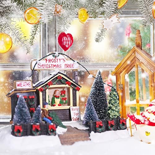 1998 KUĆA CHISTSKI ORNAMENT Božićna dekorativnost Creatity Creat Svjetlosni dekorsko dekoracija Snack Shop Božićno drvce Dekorativni