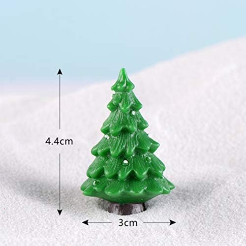Dekoracija miniture Cabilock 7pcs Minijaturna božićna stablo Mini božićne figurice Minijaturni božićni ukrasi Mini pejzažni dekor