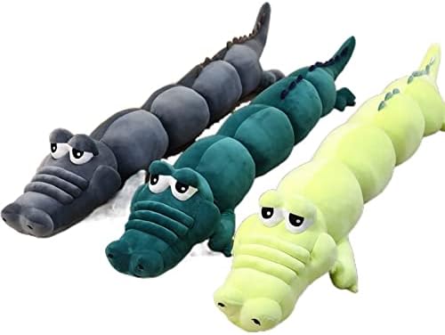 Ssxgslbh 1 komad plišane igračke velike veličine punjene mekani životinjski bijesan krokodil jastuk za rođendanski poklon