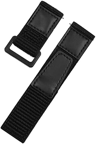 Fulannes najlon NATO remen za S-Eiko br.5 007 M-Ido Samsung Gear S3 Huaweigt2 Sportska mreža 22mm Classic Black Watch Band