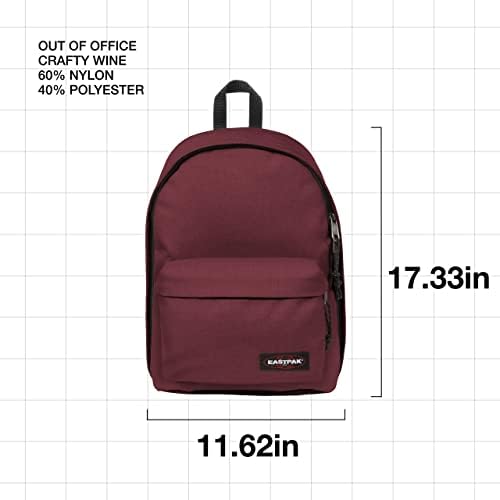 Eastpak out of Office ruksak-Torba sa rukavom za Laptop od 13 - za školu, putovanja, posao ili torbu za knjige - Crafty Wine
