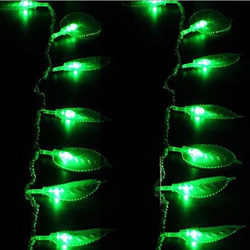 Dreamworth Plug in zelena svjetla za žice, 33ft 100 LED svjetla za listove 8 načina Fairy svjetla za Božićnu spavaću sobu i ukras