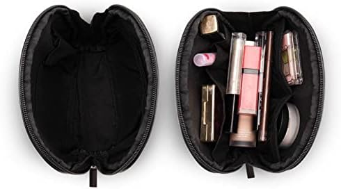 Mala vrećica za šminku, patika za zipper Travel Cosmetic organizator za žene i djevojke, suncokret crni