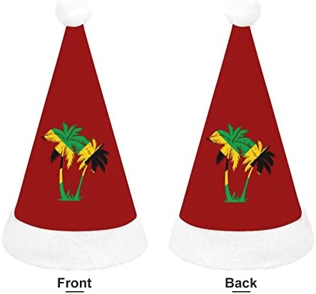 Palme u Jamajka boje & nbsp; Božić šešir meke pliš Santa kapa Funny kapu za Božić Nove godine svečana zabava