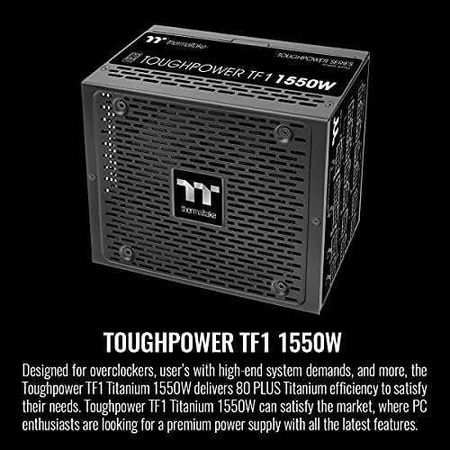 Thermaltake Toughpower TF1 1550W 80+ analogni kontrolirani SLI i Crossfire Ready Ready Full Modularni napajanje, zaštita industrijske razrede, JP CAPS, 10 godina garancije, PS-TPD-1550FNFATU-1