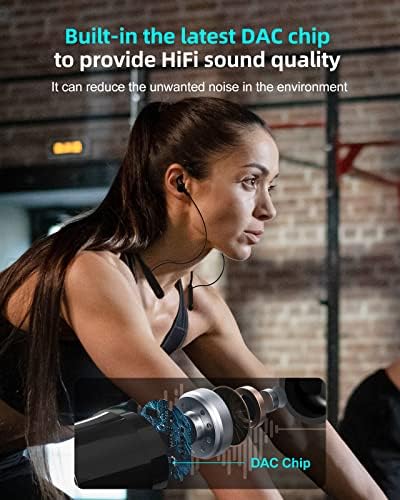 IFory Bluetooth rezervacije, bežični Bluetooth 5.3 Magnetske slušalice sa HIFI slušalicama, sportske vodootporne slušalice sa izdržljivom,
