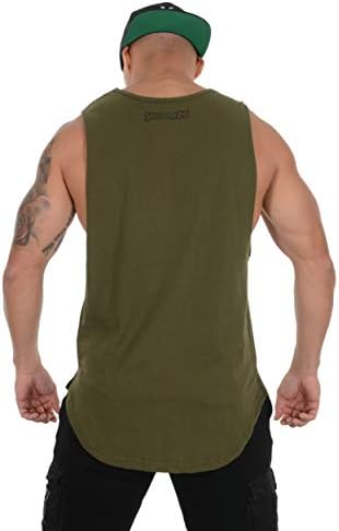 Youngla izduženi tenkovi za muškarce | Majice teretane Workout Mišić | Sreddži za bodybuilding | 308