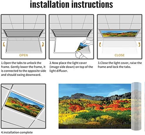 Prekrivači za fluorescentno svjetlo za kancelariju u učionici-uzorak drveta Aspen-poklopci za fluorescentno svjetlo za kancelariju u učionici-2ft x 4ft pad plafona fluorescentno dekorativno, višebojno