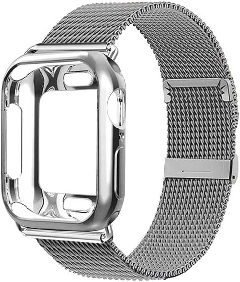 Torbica za punjenje + kaiš za Apple Watch Band 41mm 45mm 44 / 40mm 42 / 38mm Metalni pojas Milanese narukvica narukvica za iwatch