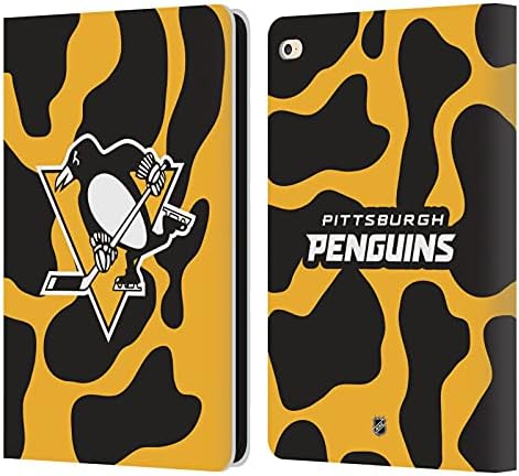 Dizajni za glavu Službeno licencirani NHL dres Pittsburgh Penguins kožna knjiga Court Count Court Cover Construible s Apple iPad Air
