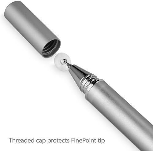 Boxwave Stylus olovkom Kompatibilan je s Fujifilm X-T30 II - Finetouch Capacitiv Stylus, Super Precizno Stylus olovka za Fujifilm X-T30 II - Metalno srebro