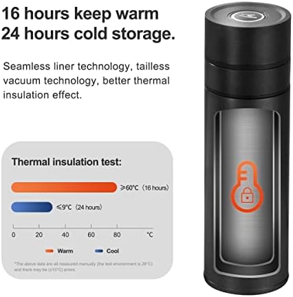 Jiazhigang 16oz vakuum izolirane boce od nehrđajućeg čelika, dvostruki zidni znojna BPA slobodna za održavanje pića hladno za 24 sata ili vruće za 12h
