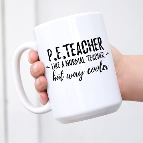 Šolja za kafu P. E. Teacher, Najbolji pokloni nastavnika fizičkog vaspitanja, poklon za trenera Osnovne škole, Funny Coaching Cup