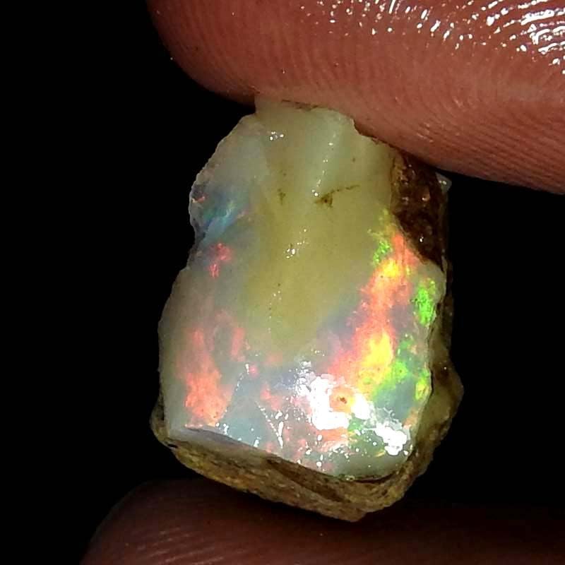 Jewelgemscraft ™ 06.00cts. Ultra vatra sirovi opal, prirodni grubi, dragi kamen, etiopski opal rock, nakit za pravljenje zaliha, liječenje