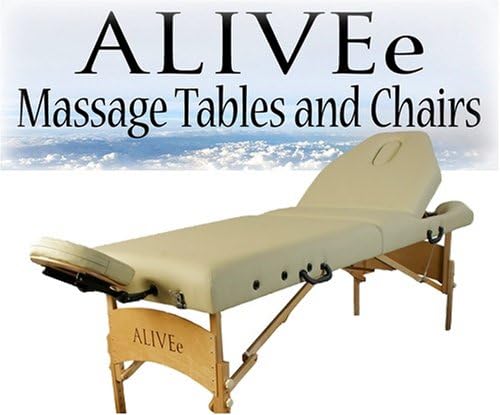 Salon II prijenosni masažni stol krema sa podesivim naslonom za glavu