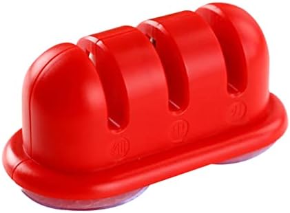 Hemoton Kućanska kuhinjska usisna čaša neklizajuća crvena oprema za alat priručnik otporan na habanje-višenamjenski oštrenje noža