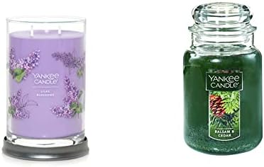 Yankee Canle Lilac Clossoms Mirisni, potpis 20oz Veliki tumbler 2-Wick svijeća, preko 60 sati paljenog vremena i balsam i kedar mirisno,