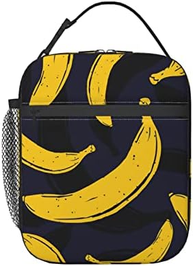 BQIUULO Pop Art Banana torba za ručak za muškarce žene tote izolovane hladnjače za višekratnu upotrebu kutija za ručak za fakultetski