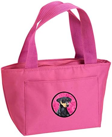 Caroline's Treasures SC9126PK - 8808 Pink Doberman torba za ručak, izolovana kutija za ručak za višekratnu upotrebu za kancelarijski posao škola piknik plaža,