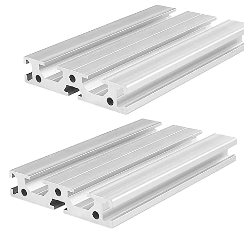 Mssoomm 2 Pakovanje 1570 dužina profila ekstruzije aluminijuma 20,47 inča / 520 mm srebro, 15 x 70 mm 15 serija T Tip T-Slot Evropski