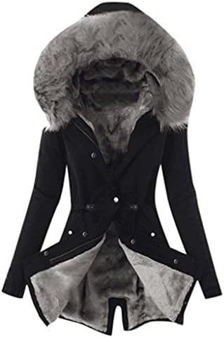 Foveguo Biker jakna, zimska povremena jakna za žene Poslovna duga rukave pune boje debele boje Parkas dukseve