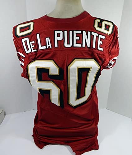 2005 San Francisco 49ers Brian de la Puente # 60 Igra izdana Crveni dres 48 30878 - Neincign NFL igra rabljeni dresovi