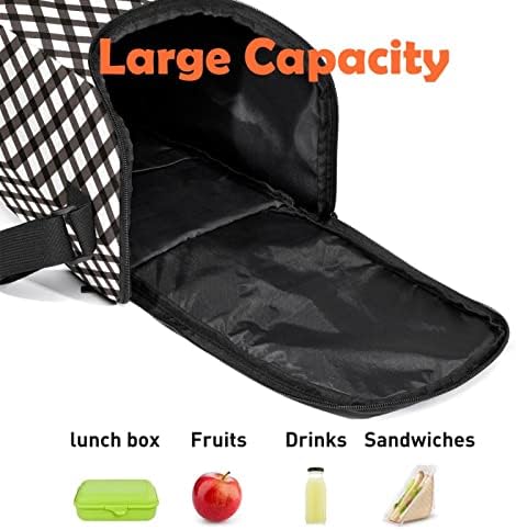 Lagana velika torba za ručak poprečna dijagonalna rubna kutija za višekratnu upotrebu za žene i muškarce