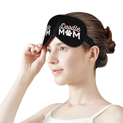 Doodle mama mekana maska ​​za oči efektivne maske za spavanje za spavanje Udobnost za povezivanje sa elastičnim podesivim remenom