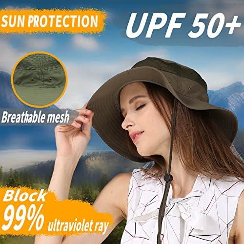 Široki rub sunčani šešir za žene i muškarce ljetne kašike HATS sa UV zaštitom UPF 50+ za ribolov planinarski plažni šeširi