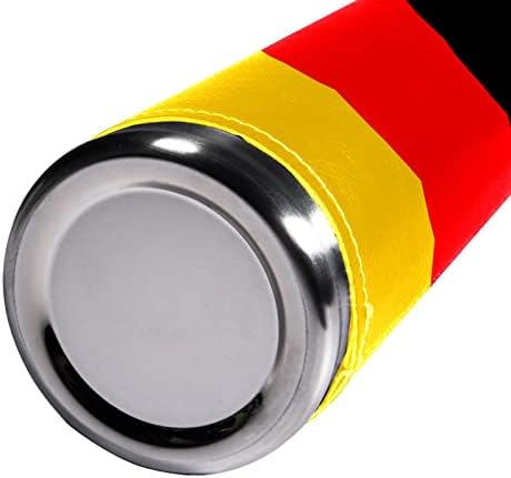 SDFSDFSD 17 oz Vakuum izolirane boce od nehrđajućeg čelika Sportska kavana Travel Milica Frish originalna koža omotana BPA Besplatno, National Njemačka Zastava Crne crvene žute cipele