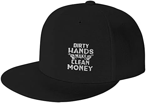 Dirty Hands Make Clean Moneys šešir podesivi ravni šešir bejzbol kapa za muškarce i žene