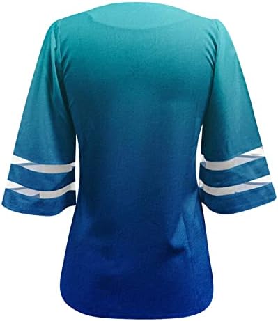 TEEN GIRL CUT OUT Mrežne majice Bluze za bluze 3/4 rukava jedno rame nakew vneck vrat čipke i9