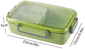 CUJUX mikrovalna kutija za ručak nepropusna nezavisna rešetkasta Bento kutija za ručak za djecu Bento kutija Prijenosni Kontejner