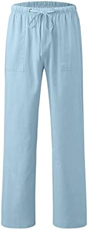 Miashui široka naslovnica nogu hlače Žene ležerne u boji labavi džepovi elastične pojaseve sa šarke hlače duge žene tople hlače