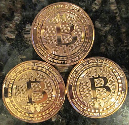 1 oz Coiner Coins Bitcoin okrugli Kompletan set od 3 anonimnog kovanica minte