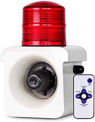 Industrijska Stroboskopska alarmna sirena, 15 vati, AC380V, 12 ton 120dB zvučnik LED trepćuće sigurnosno upozorenje svjetlo za viljuškar,