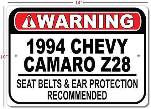 1994 94 Chevy Camaro Z28 Seat Better Preporučeni brz automobil, metalni garažni znak, zidni dekor, GM Zist automobila - 10x14 inča